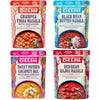 Brooklyn Delhi Variety Pack Pouches - Chickpea Tikka Masala, Black Bean Butter Masala, Sweet Potato Coconut Dal, and Red Bean Ra