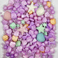 Sentovac Edible Purple Mermaid Pearl Sprinkles | Edible Cake Cupcake Sprinkles 1 Bottle 3.53Oz/ 100G | Cookie And Ice Cream Topp