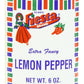 Fiesta, Ssnng Lemon Pepper, 6 Oz, (Pack Of 6)