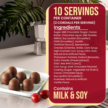 Queen Anne Milk And Dark Chocolate Covered Cordial Cherries | 13.2 Oz (Pack Of 2) | 20 Piece Gift Boxes | Whole Maraschino Cherry Creamy Filled Liquid Center | Holiday Party Chocolate Candy