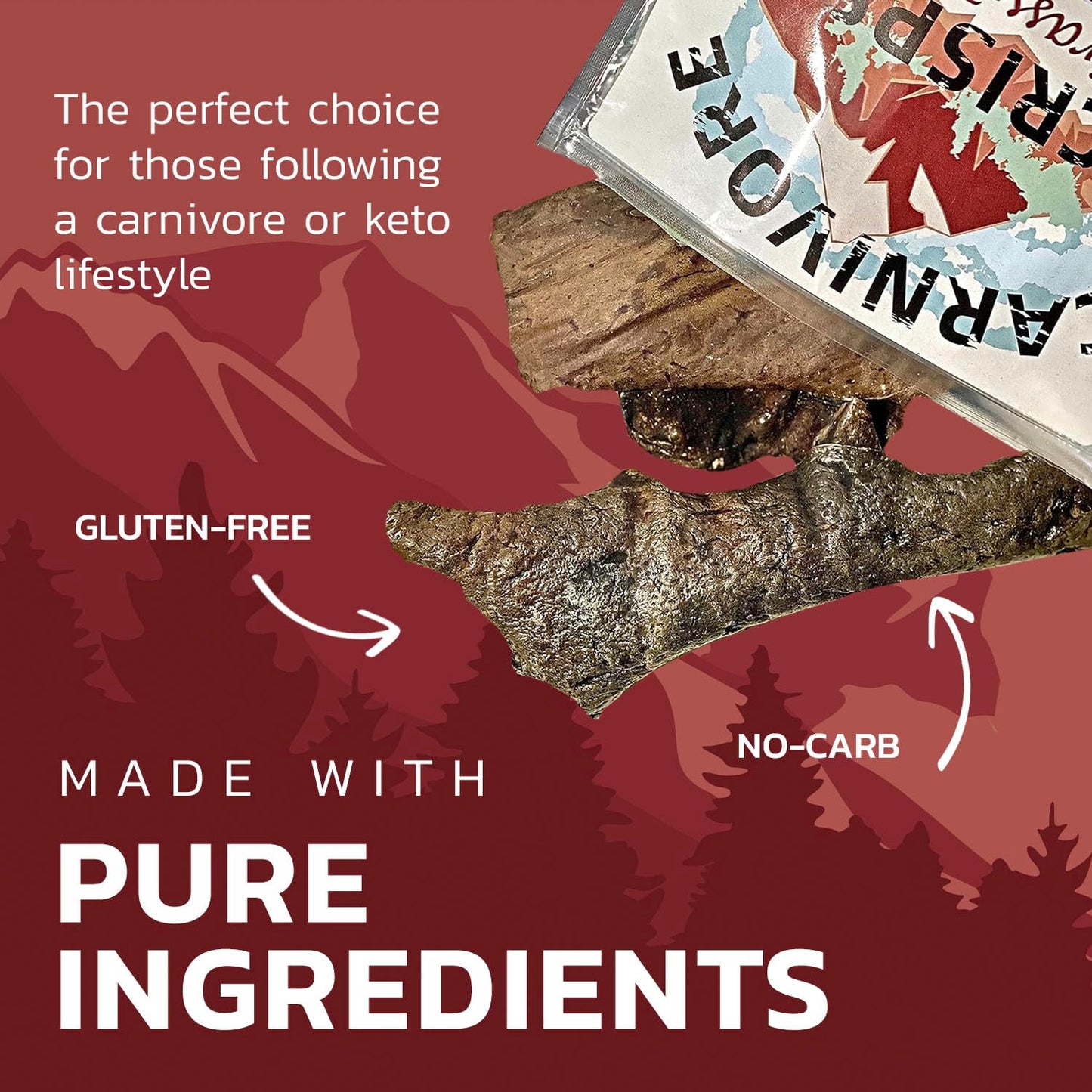 Carnivore Crisps Beef Liver Snacks - Keto & Diet Approved, 3 Pack (1.5 oz each), 12g Protein per Serving, Made with Redmond Real Salt