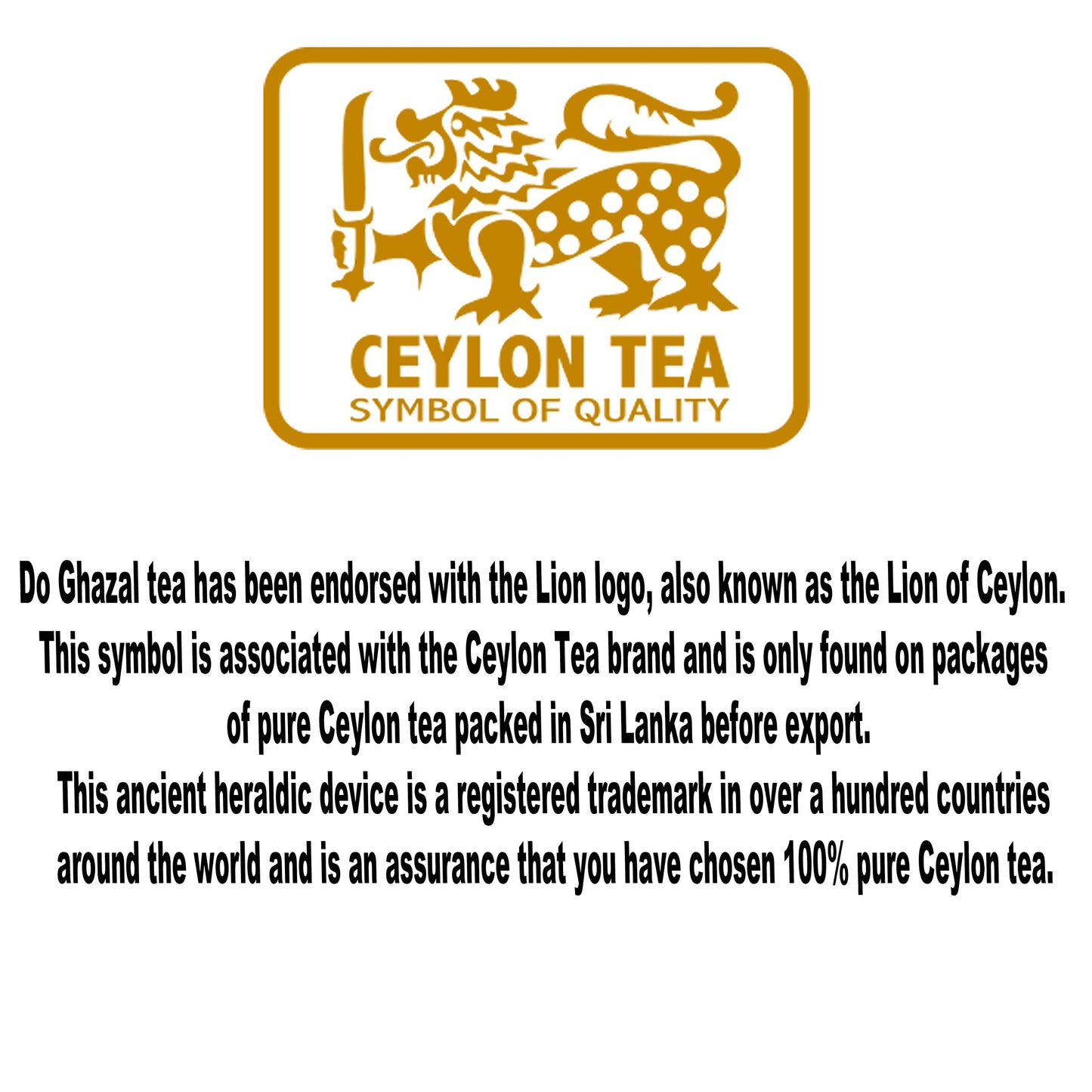 Do Ghazal Pure Ceylon Tea 16Oz (454G) Black Loose Tea Leaves Finest (Fbopf) Tea Grade Rich Flavor And Aroma In Bpa-Free Box