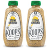 KOOPS Organic Stone Ground Mustard, Old-Fashioned, Gluten-Free, Non-GMO, 12 Oz, Pack of 2