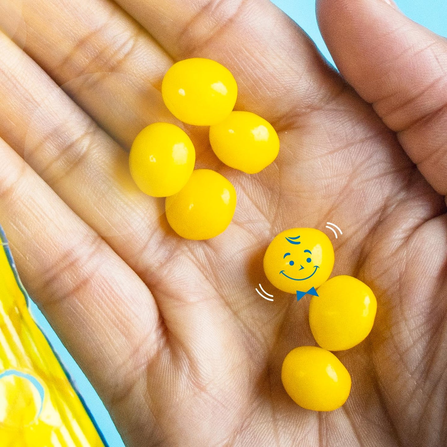 Lemonhead Hard Lemon Candy, Refreshingly Citrus, Resealable Bag, 12 Oz