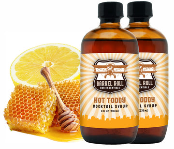 Barrel Roll Bar Essentials Hot Toddy Cocktail Mixers - All-Natural Syrups - 2 x 8 Fl Oz