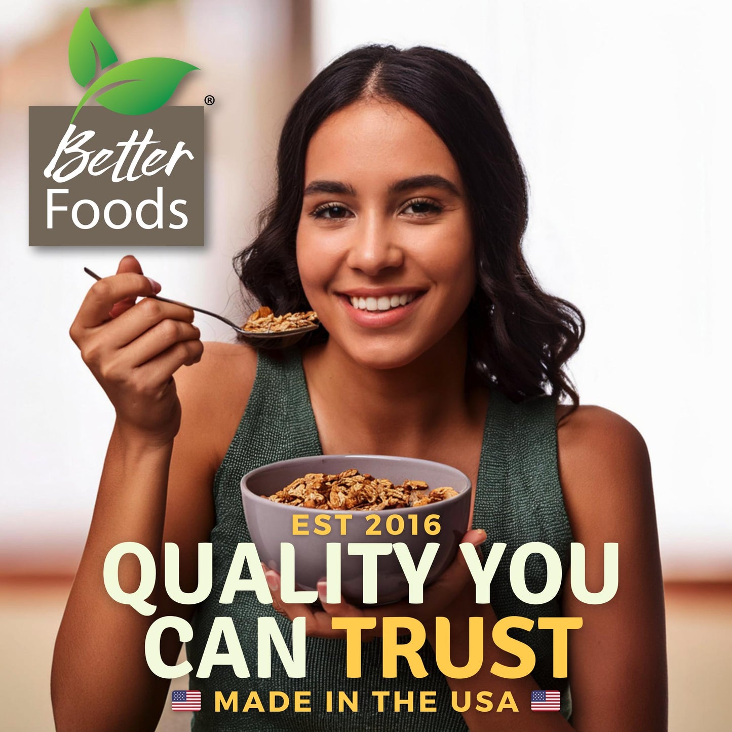BetterFoods Raw Superfoods Crunch Mix | enhanced Pumpkin  Sunflower  Flax  Chia  Sesame Seeds  Almonds  Goji Berries & Raisins Blend | 6g Protein  Vegan  Non-GMO  No Gluten/Salt/Soy | 24oz  Pack of 6