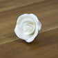 Global Sugar Art Enhanced Rose Sugar Cake Flowers, White Small Unwired, 12 Count By Chef Alan Tetreault