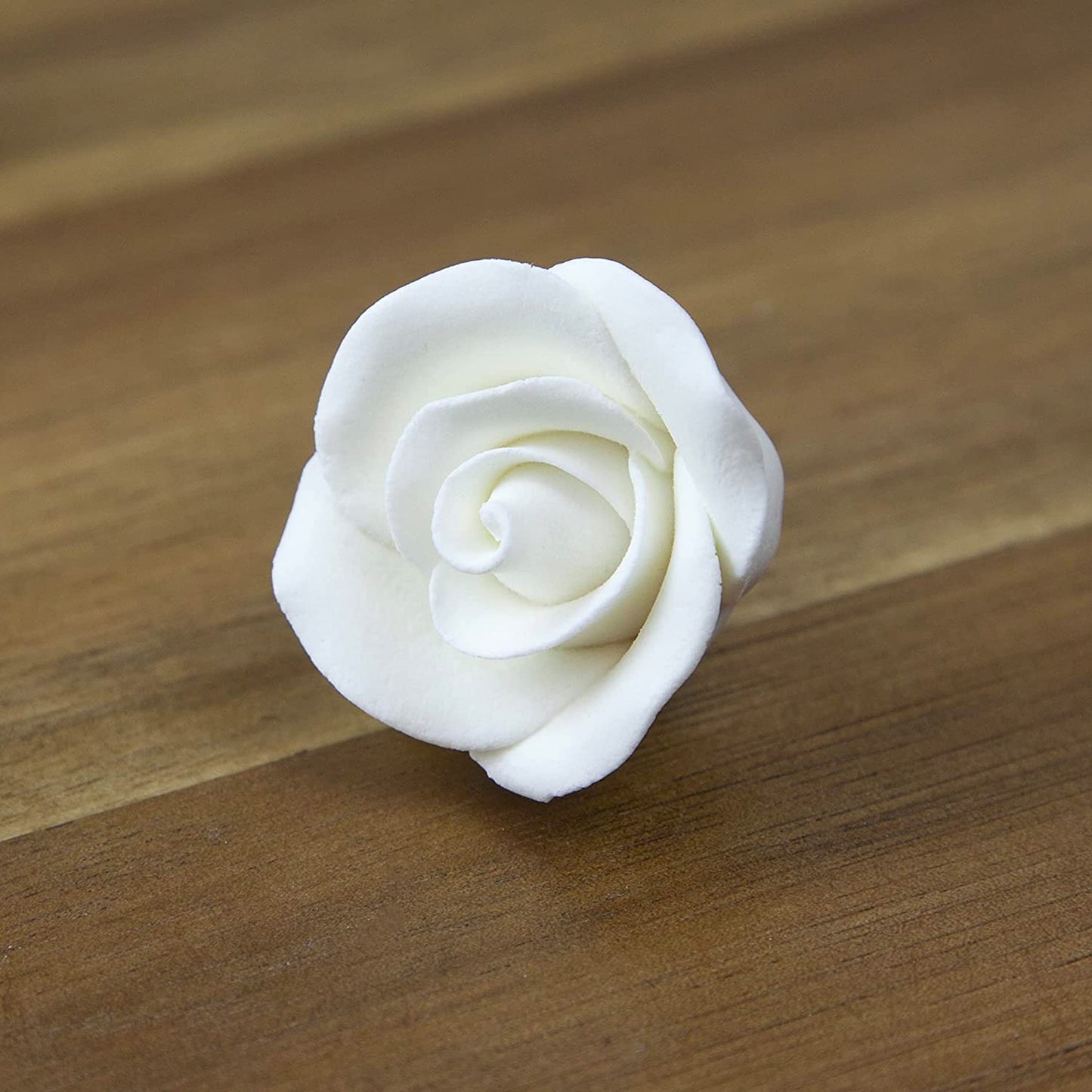 Global Sugar Art Enhanced Rose Sugar Cake Flowers, White Small Unwired, 12 Count By Chef Alan Tetreault