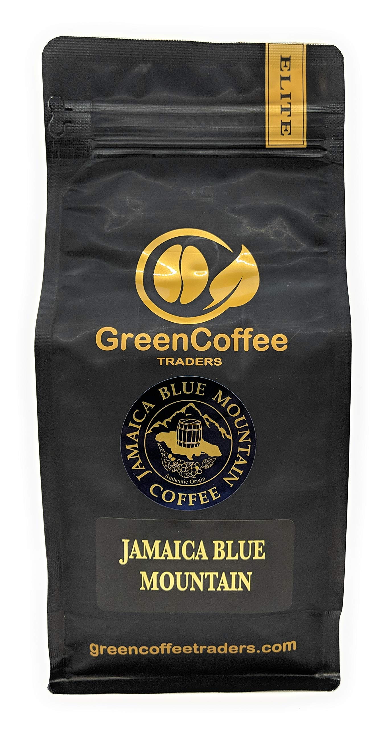 Green Coffee Traders Whole Bean 1Lb. 100% Jamaica Jamaican Blue Mountain Roasted Coffee