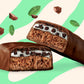 NICKS Mint Chocolate Protein Bars - 16g Protein, No Added Sugar, Low Carb, Keto Friendly Snack - 210 Calories per Bar - 12-Pack