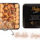 Mughe Gourmet Luxury Baklava Pastry Metal Gift Box - 1.65lb/750g - Rich Pistachios, Walnuts, Cashews Double Layered Halal Baklaw