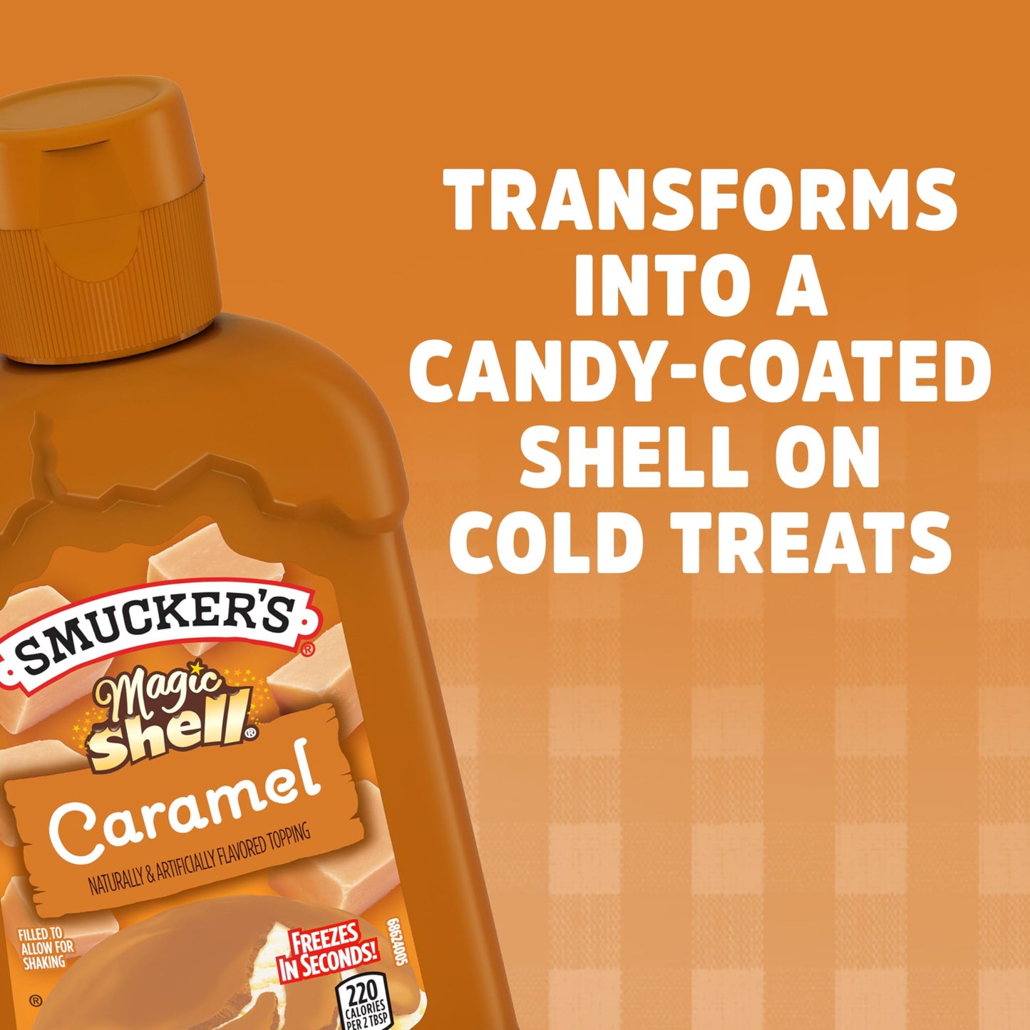 Smucker'S Magic Shell Caramel Flavored Topping, 7.25 Ounces (Pack Of 8)