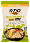 Koyo Ramen Soup, Asian Vegetable Reduced Sodium, Made With Organic Noodles, No MSG, No Preservatives, Vegan, 2 Ounce (Pack of 12