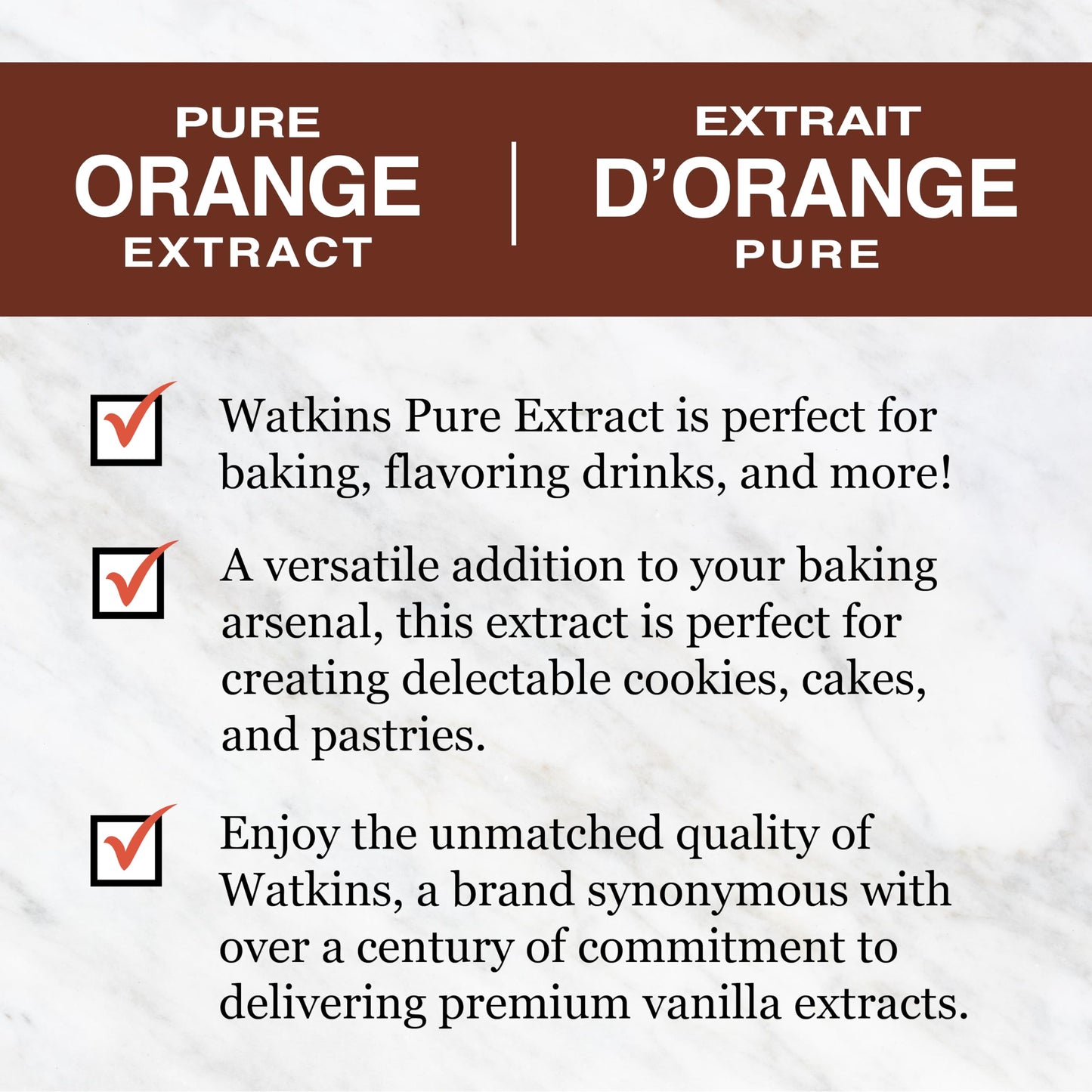 Watkins Pure Orange Extract, 2 Oz. Bottles, Pack Of 6 (Packaging May Vary)