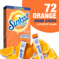 SINGLES TO GO! Sunkist Soda Orange Drink Mix, 12 Boxes with 6 Packets Each, 72 Total Servings, 0.74 Ounce (Pack of 12
