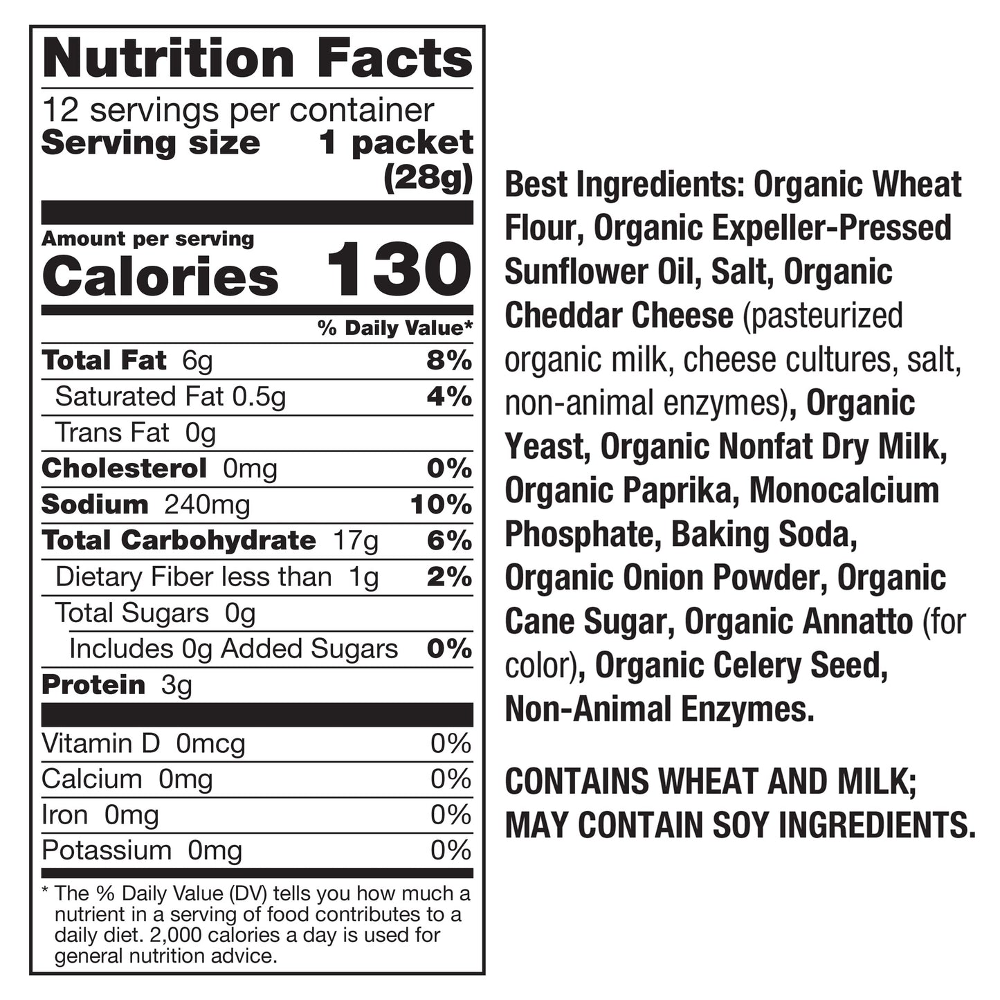 Annie s Organic Cheddar Bunnies Baked Snack Crackers, 12 oz., 12 Pouches (Pack of 4)