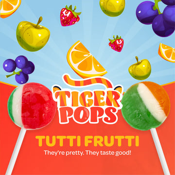 Fruit Lollipops - 2 Pound Bulk Pack (80 Count) - Assorted Fruit Flavored Hard Candy - Flat Suckers For Kids And Parties