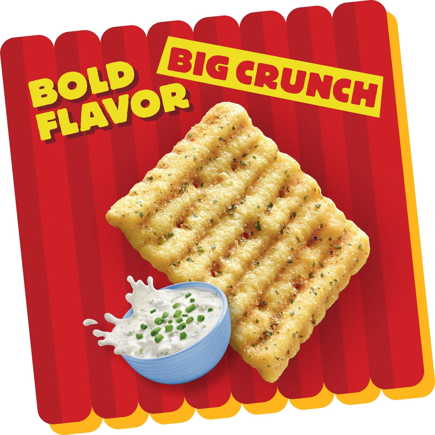 Cheez-It Grooves Crunchy Cheese Crackers, Snack Crackers, Lunch Snacks, Zesty Cheddar Ranch (6 Pouches)