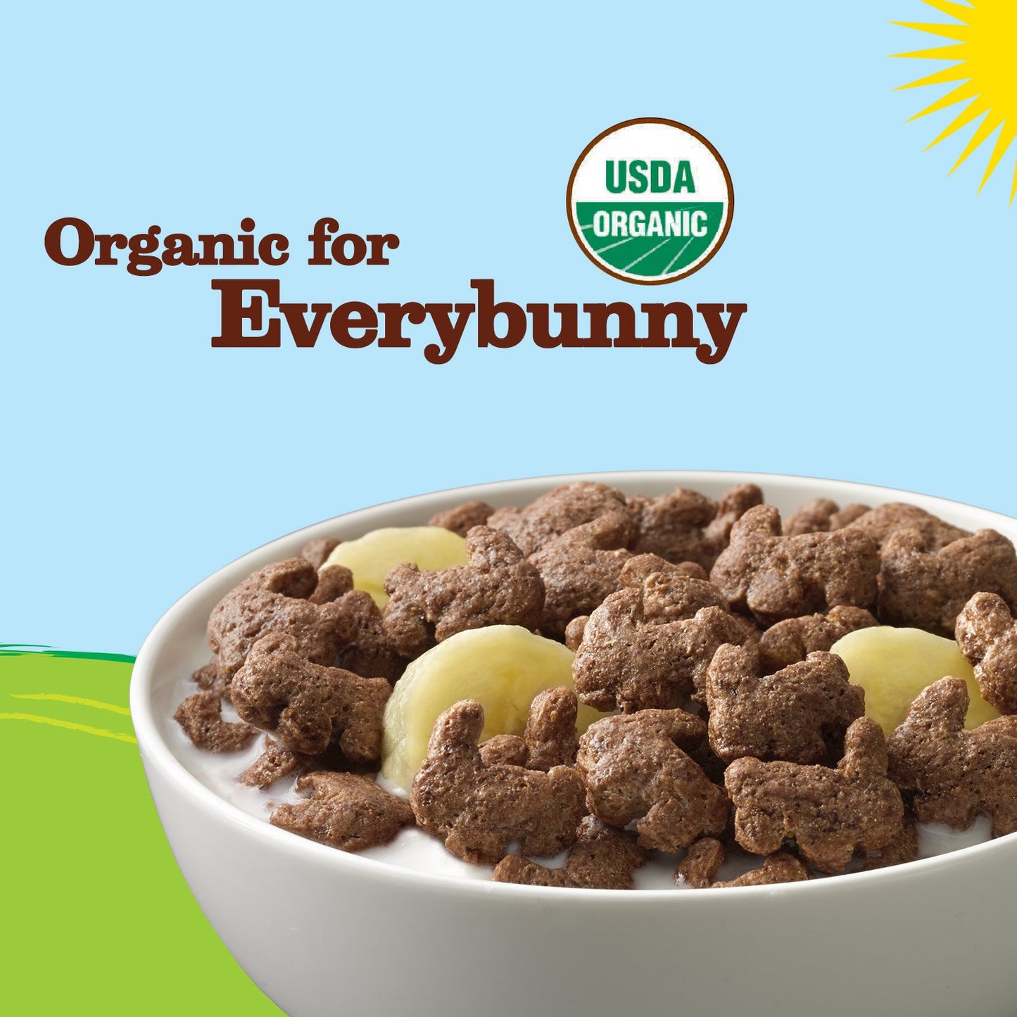 Annie'S Organic Cereal, Cocoa Bunnies, Oat, Corn, Rice Cereal, 10 Oz Box