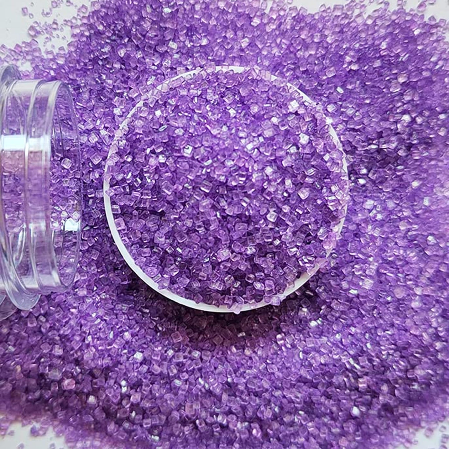 Sentovac Purple Sanding Sugar For Baking Edible Sparkling Sugar Sprinkles Coarse Sugar Crystals For Baking Topping Cake Cookie C