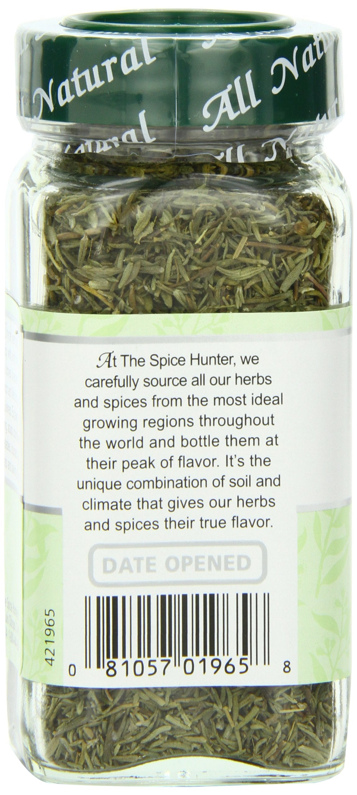 Spice Hunter Spices, Thyme, 0.69 Ounce (Pack of 6)