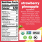 Noka Superfood Fruit Smoothie Pouches, Strawberry Pineapple, Healthy Snacks With Flax Seed, Prebiotic Fiber And Plant Protein, V