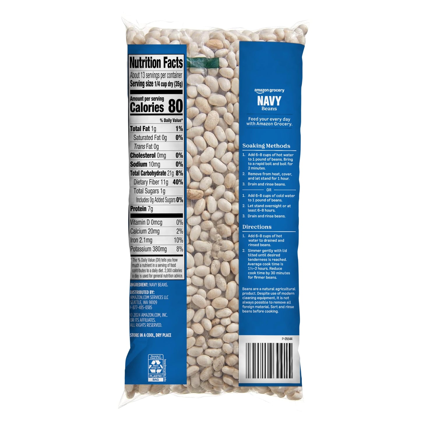 large online retailer Fresh Navy Beans, 16 Oz, Pack of 1, Previously large online retailer Fresh, Packaging May Vary