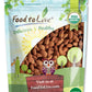 Food to Live Organic Dry Roasted Whole Almonds with Himalayan Salt, 1 Pound Non-GMO, Oven Roasted, Lightly Salted, No Oil Added,