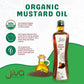 Jiva Organics Organic Mustard Oil 1 Liter Bottle (33.8 Ounce) - Non-GMO, Premium, Cold Pressed