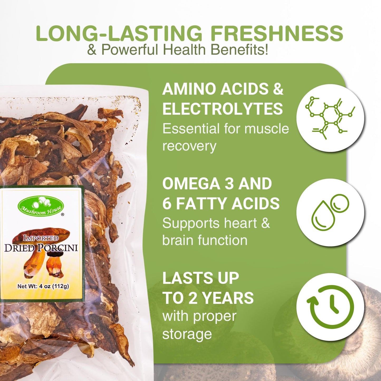 Mushroom House Dried Porcini Mushrooms 4 oz