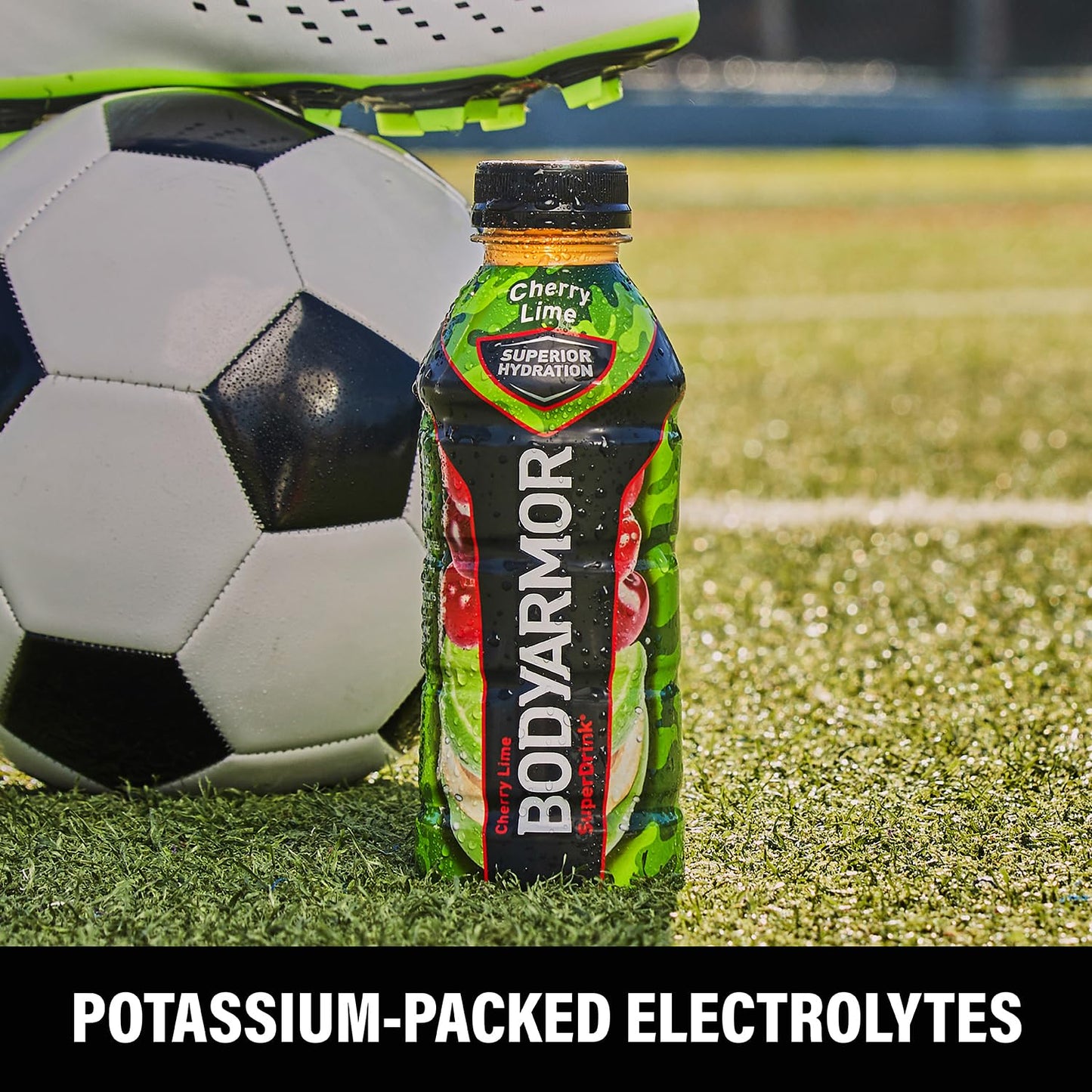 BODYARMOR Sports Drink Sports Beverage, Cherry Lime, Coconut Water Hydration, Natural Flavors With Vitamins, Potassium-Packed El