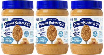 Peanut Butter & Co. Simply Crunchy Peanut Butter, Non-Gmo Project Verified, Gluten Free, Vegan, 48 Oz Value Pack,16 Oz (Pack of 