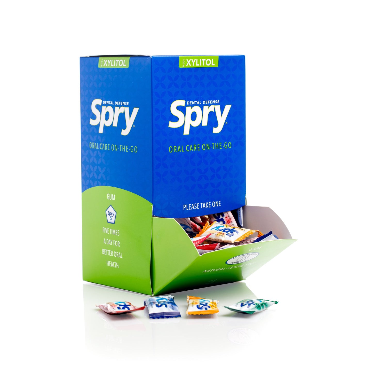 Spry Chewing Gum - Aspartame-Free, Sugar-Free, Non-GMO, Gluten-Free, 400 Count, Variety