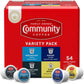 Community Coffee Variety Pack Coffee Pods, Medium Dark Roast, 54 Count, Compatible with Keurig 2.0, Pack of 1, Red