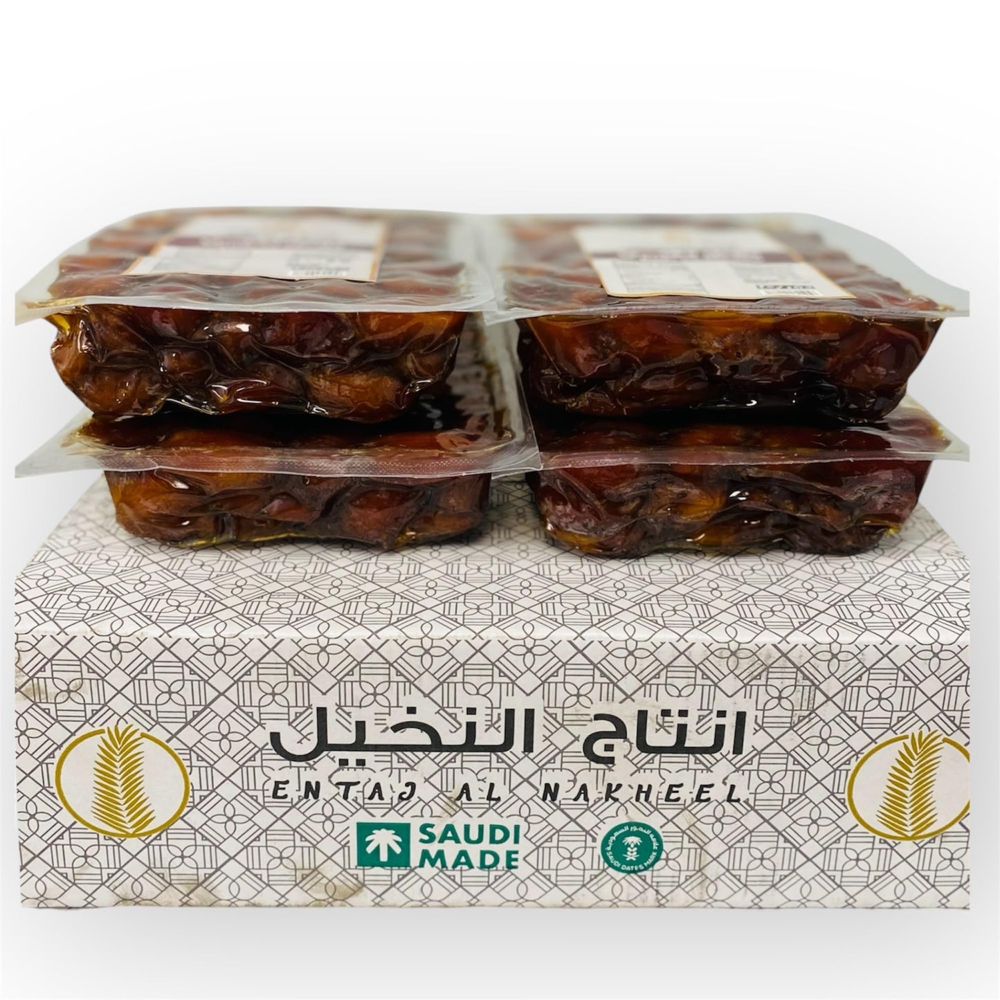 Golden Khalas Saudi Dates - 4 PACK-BOX 8.8 lbs Premium, Juicy & Naturally Sweet | Soft Texture, High Fiber & Antioxidants Dried 