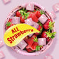 Strburst All Pink Chewy Candy - 2 Pounds Approx 180 Strawberry Candies - Bulk Candy Individually Wrapped Christmas Candy - Snack