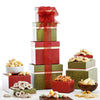 Broadway Basketeers Gourmet Food Gift Basket Tower Snack Gifts for Women, Men, Families, College - Birthday, Appreciation, Thank