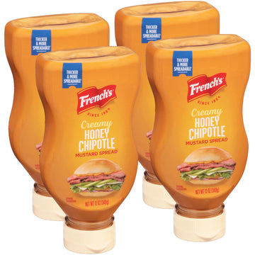 French's Creamy Honey Chipotle Mustard Spread, 12 oz (Pack of 4)