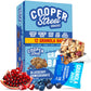 COOPER STREET Granola Bakes - Blueberry Pomegranate, 12 Individually Wrapped Bars, Nut, Dairy & Soy Free, Soft & Chewy