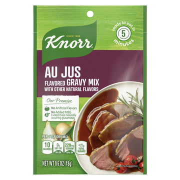 Knorr Gravy Mix For Delicious Easy Meals And Side Dishes Au Jus No Artificial Flavors, No Added Msg, 0.6 Ounce (Pack Of 24)