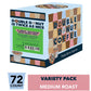Double Donut Coffee Decaf Flavored Coffee Variety Pack - 72 Count for Keurig - 6 Traditional Flavors