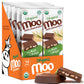 Moo Chocolates Organic Milk Chocolate Large Bars with Rice Crisps 1.4 oz, 14 ct (Pack of 1) | USDA Organic, Non-GMO | 100 Calori