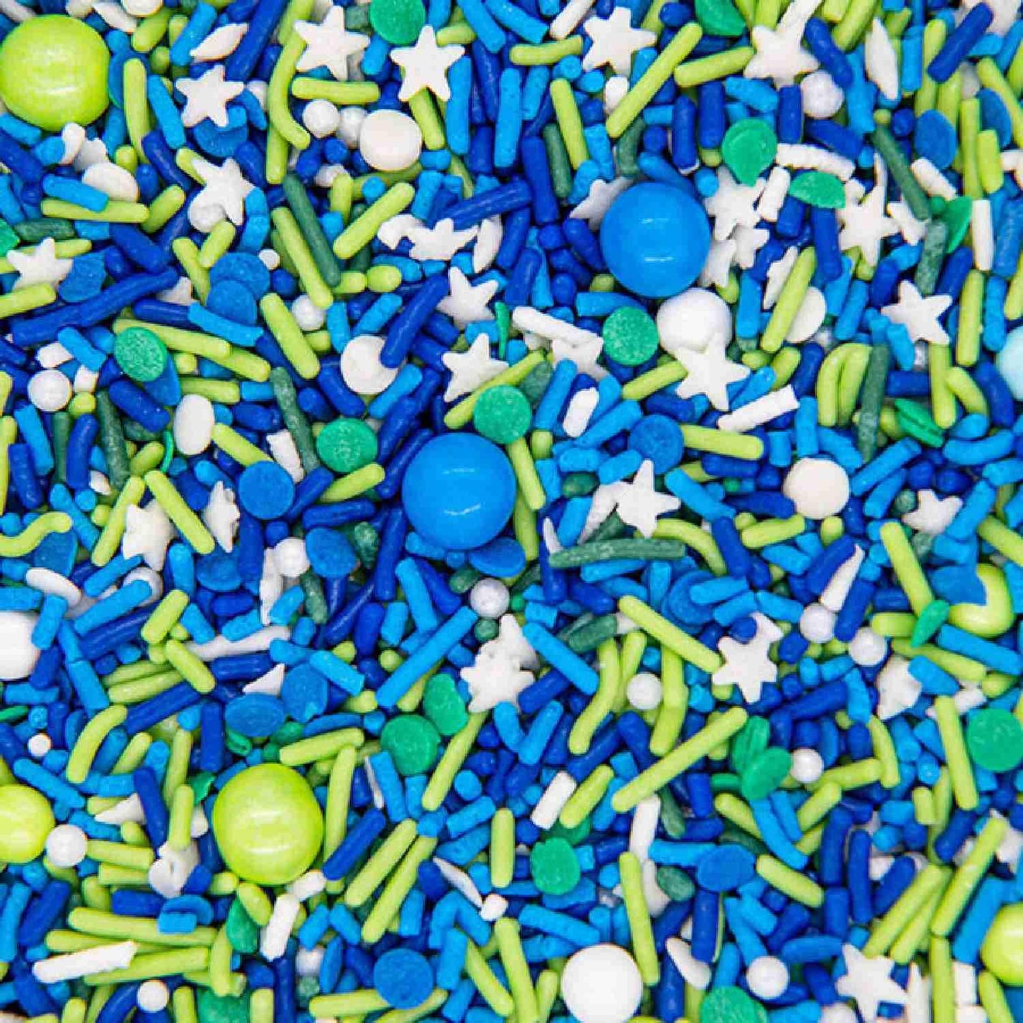 Sprinkles For Cake, Cookie, Cupcake Decorating, And Baking - Fancy Edible Cake Sprinkles And Toppings In Navy Jimmies, Green Non