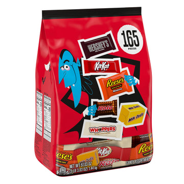 HERSHEYS Assorted Flavored  Halloween Candy Bulk Bag  51.03 oz (165 Pieces)