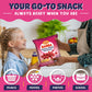 Bamba Strawberry Snacks All Natural Sweet Red Strawberry Bamba Corn Puffs, 1.05oz Bag, (Family Pack Of 8 Bags)