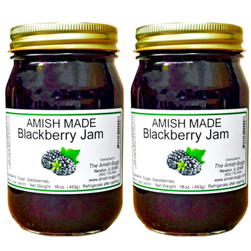 Amish Blackberry Jam - Two 18 Oz Jars