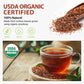 Soeos Organic Rooibos Tea  100 Teabags  Naturally Caffeine Free  USDA and Non GMO Certify  Smooth and Robust Flavor  Excellent for Hot or Iced Brew  9oz (250g)