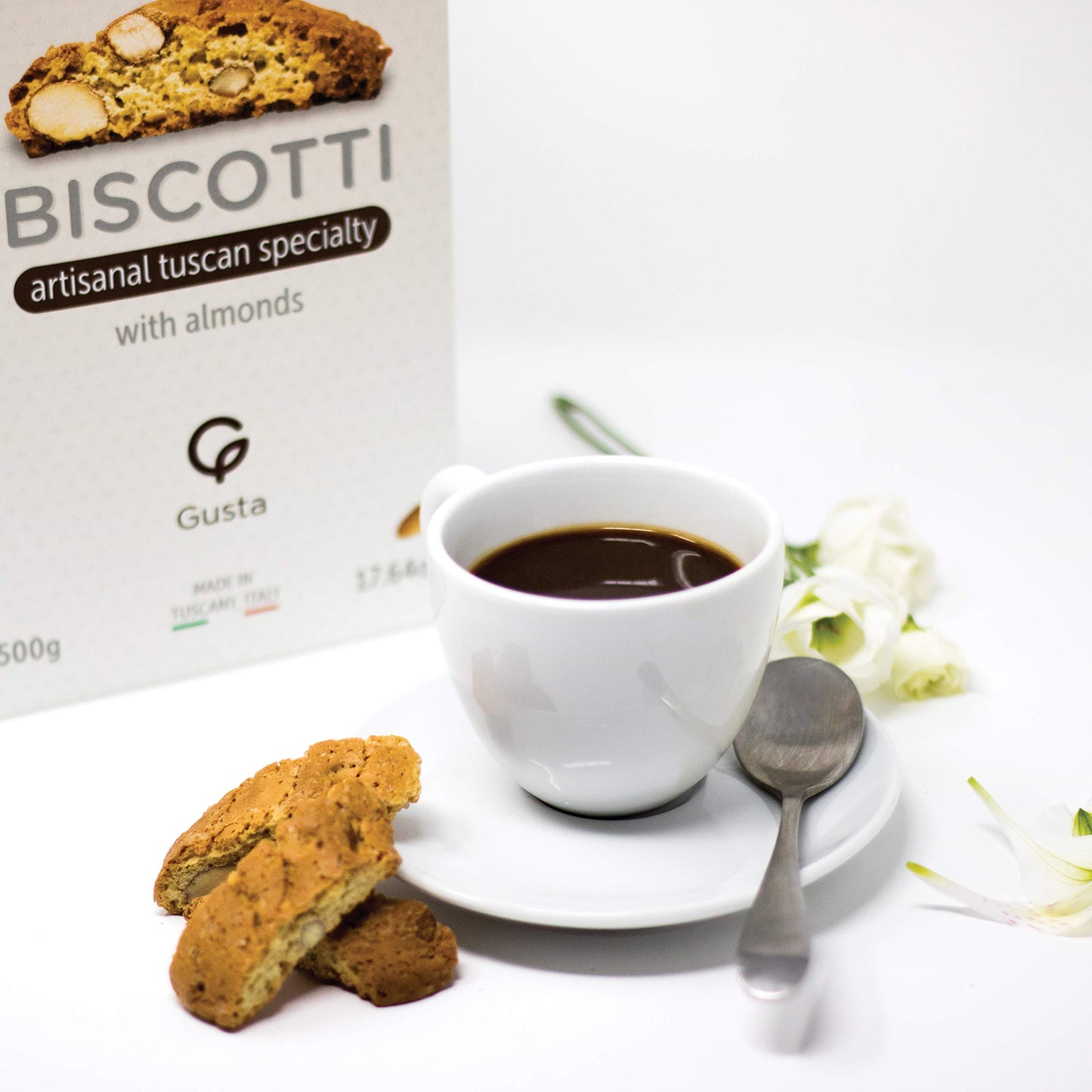 GUSTA Soft Biscotti Cookies - Cranberry - All Natural - 8.82oz - Made in Tuscany, Italy - Small Size - Red