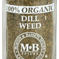Morton & Bassett Organic Dill Weed, Gluten Free, Non-GMO, 0.8 oz Jar