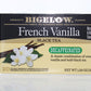 Bigelow Tea Decaffeinated French Vanilla Bag, 1.28 Oz, 20 Ct